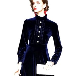 Keinmay  women's fancy velvet  dress